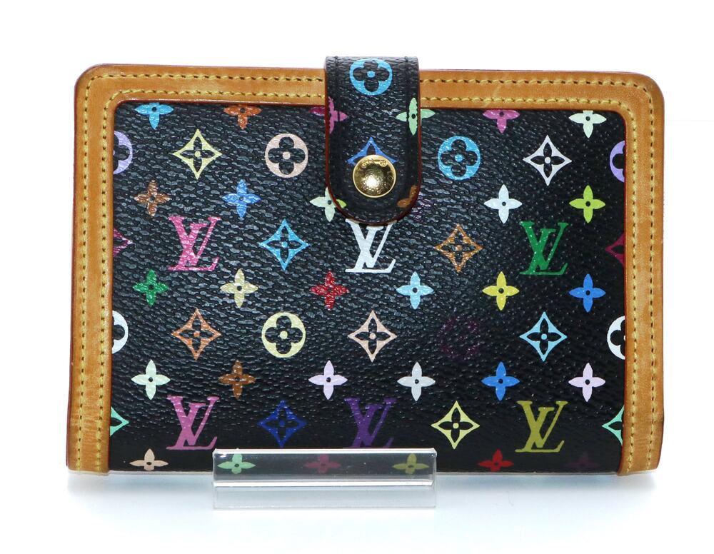 LOUIS VUITTON Portefeuille Viennois Multicolor Noir Black